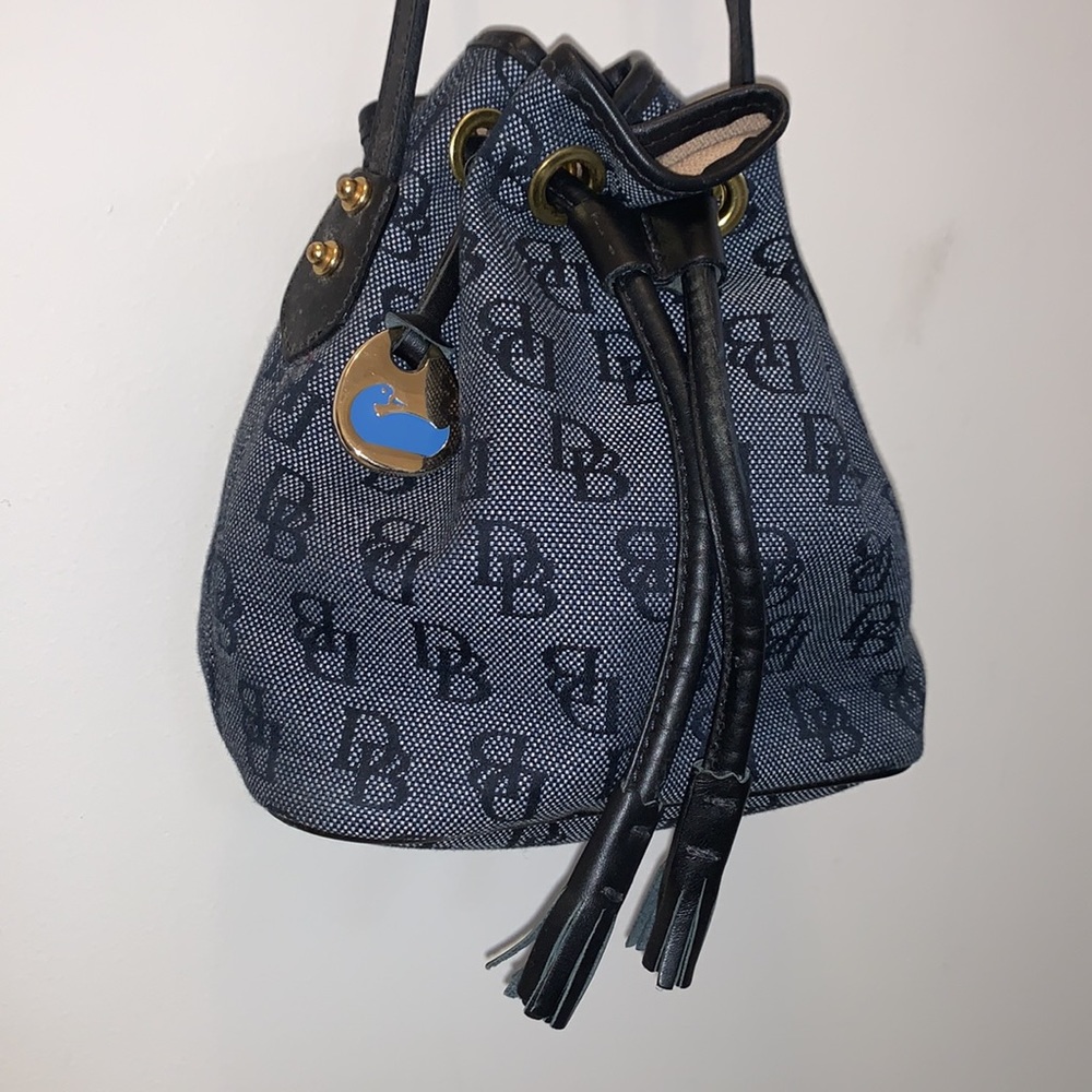 Dooney & Bourke Black and Gray Bucket Bag - Picture 3 of 12